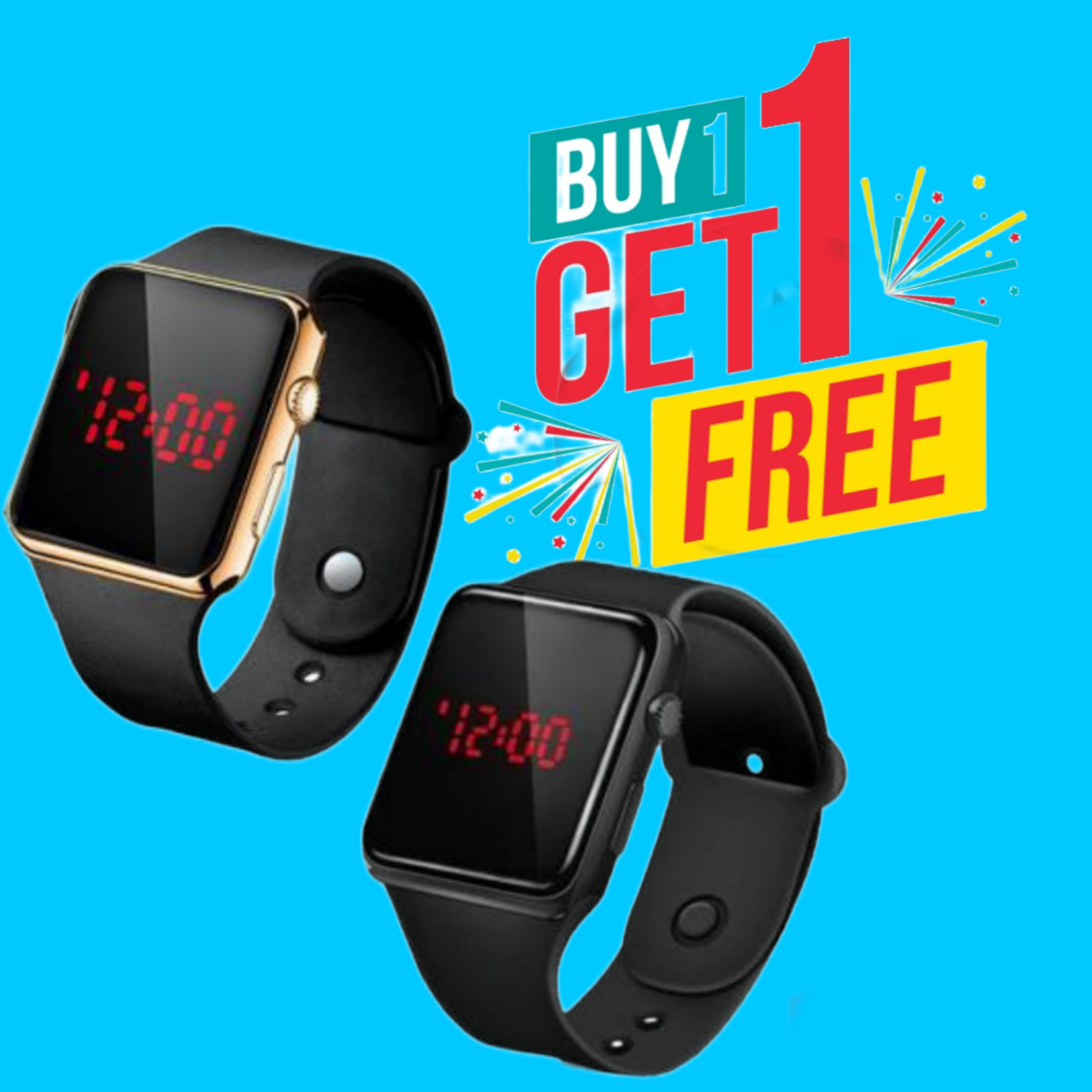 ABREXO Abx-Digital Watch Combo (Pack of 2) BUY 1 GET 1 FREE 149833183