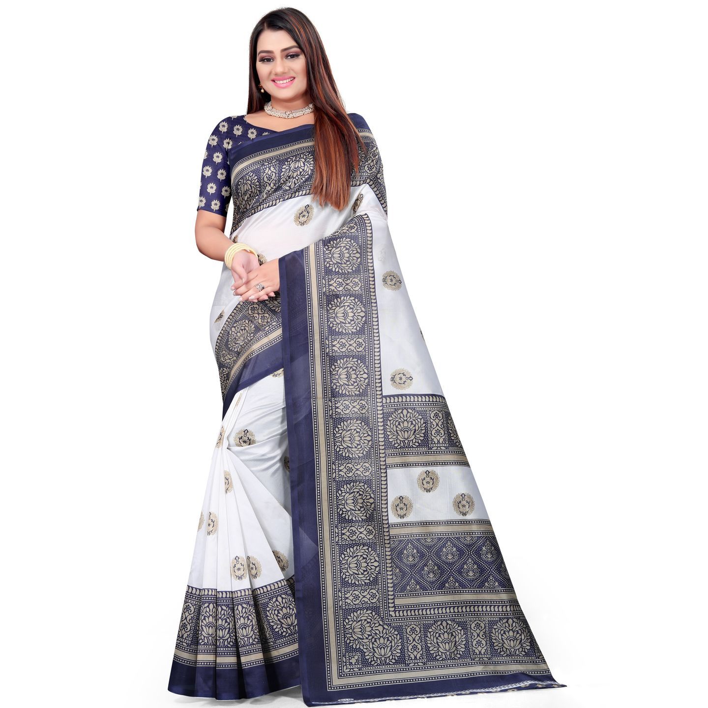 Special Printed Art Silk Saree (Code: C2299958)