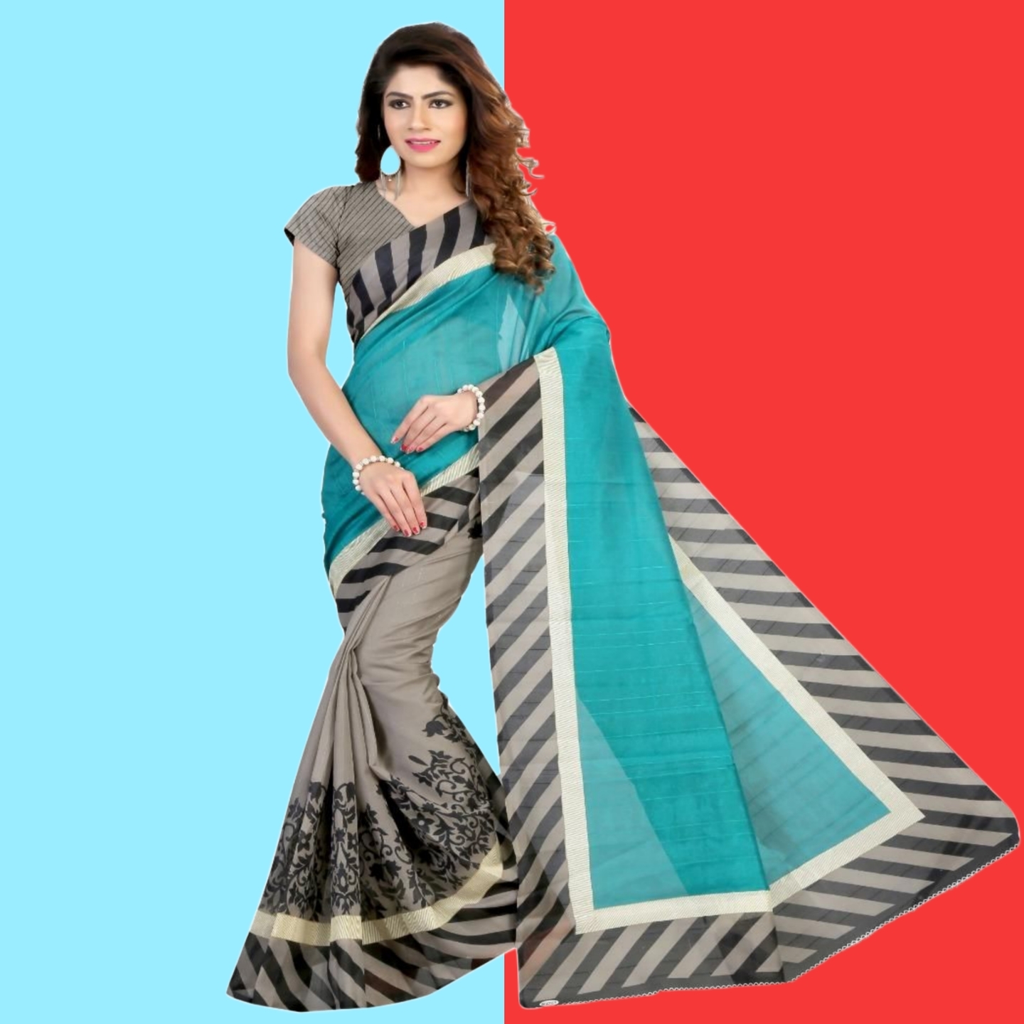 Stunning Printed Art Silk Sarees (Code: C1690425)
