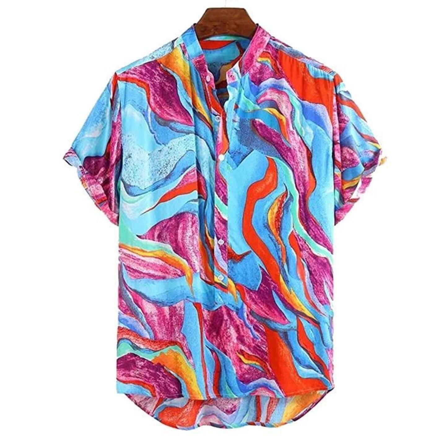 B.Bold Rayon Printed Half Sleeves Regular Fit Mens Casual Shirt Code C2397715