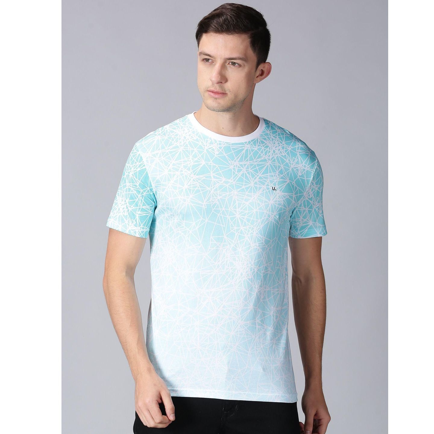 UrGear Cotton Printed Half Sleeves Mens Round Neck T-Shirt (Code: C1984003)