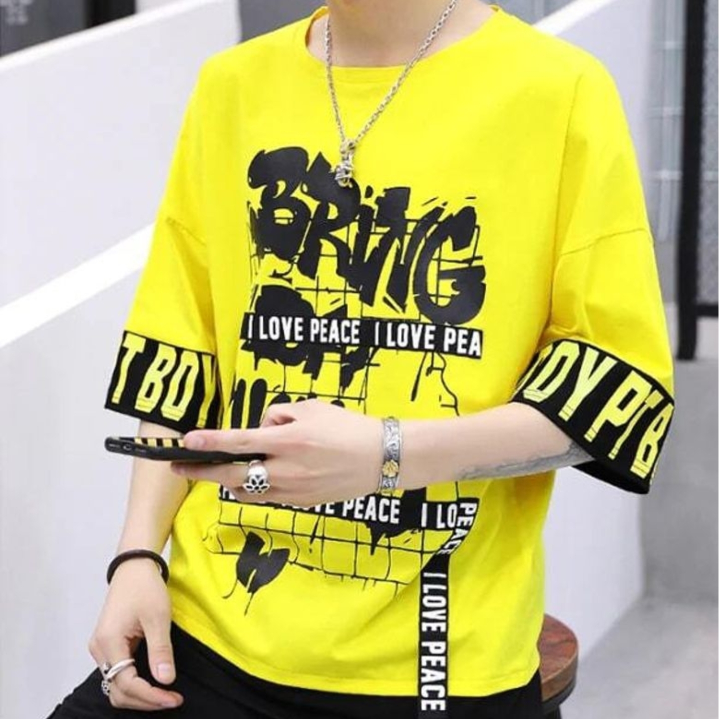 Beautiful Cotton Blend Printed T-shirt 2400480