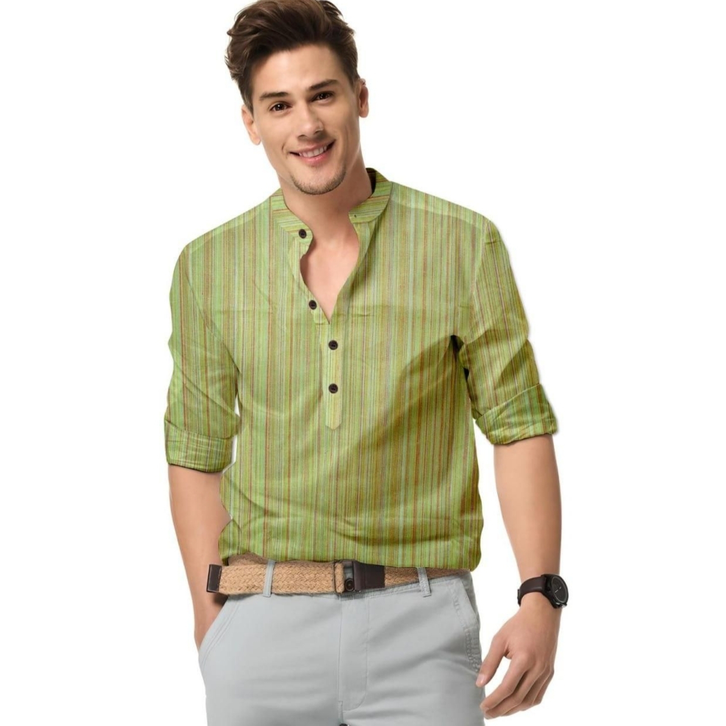 Men's Cotton Blend Printed Full Sleeves Shirt