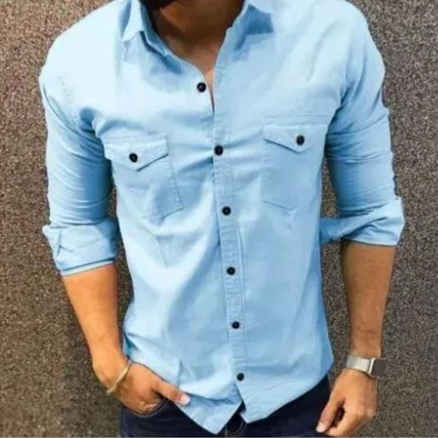 Cotton Solid Full Sleeves Mens Casual Shirt (Code: C2273495)