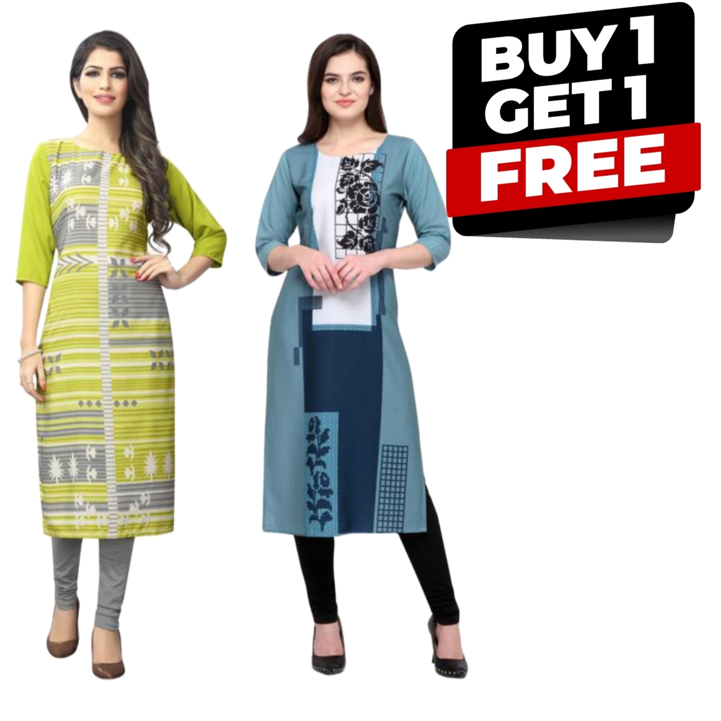 Women Crepe Printed Kurti 4857999