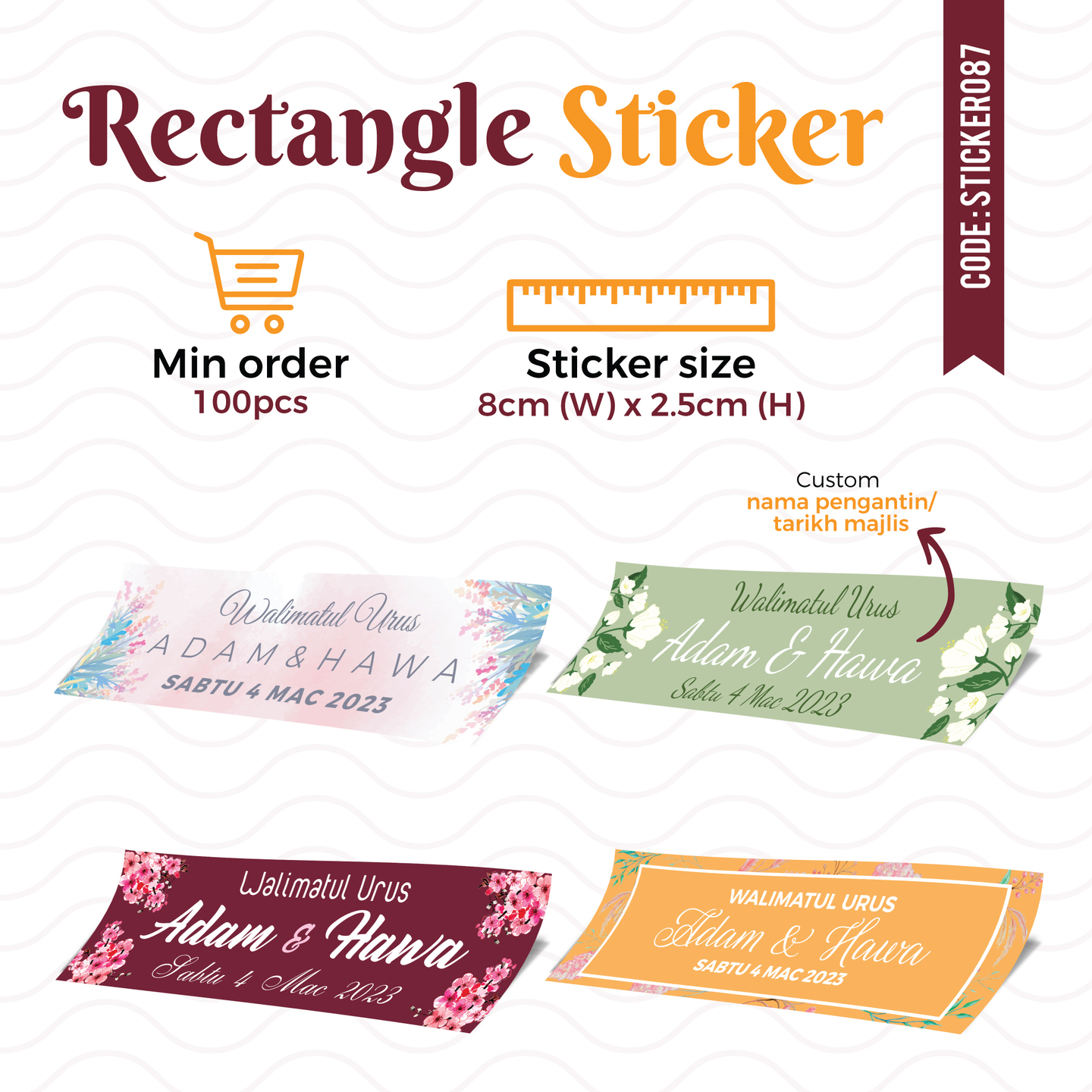 Rectangle Sticker Type 4