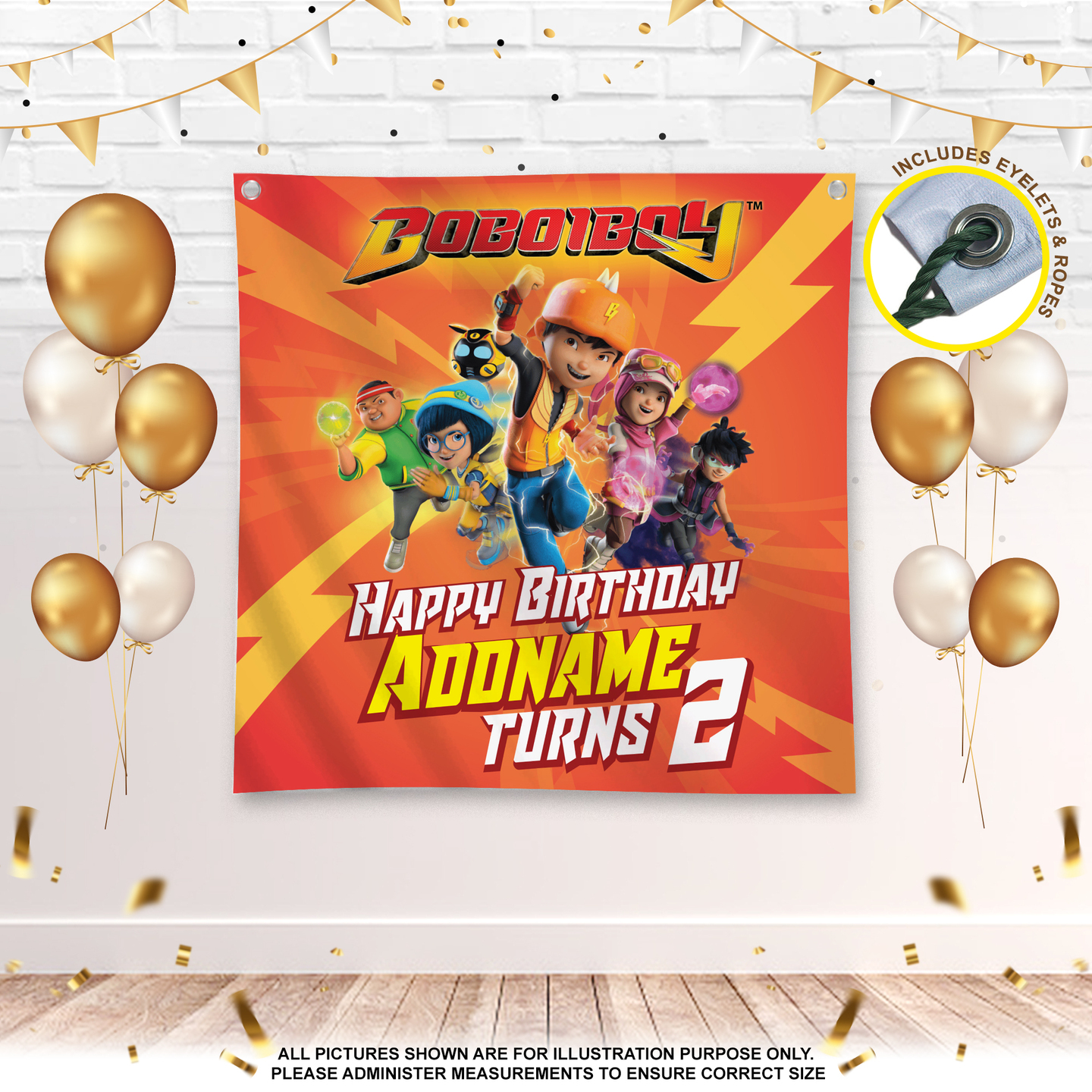 Birthday Banner Boboiboy