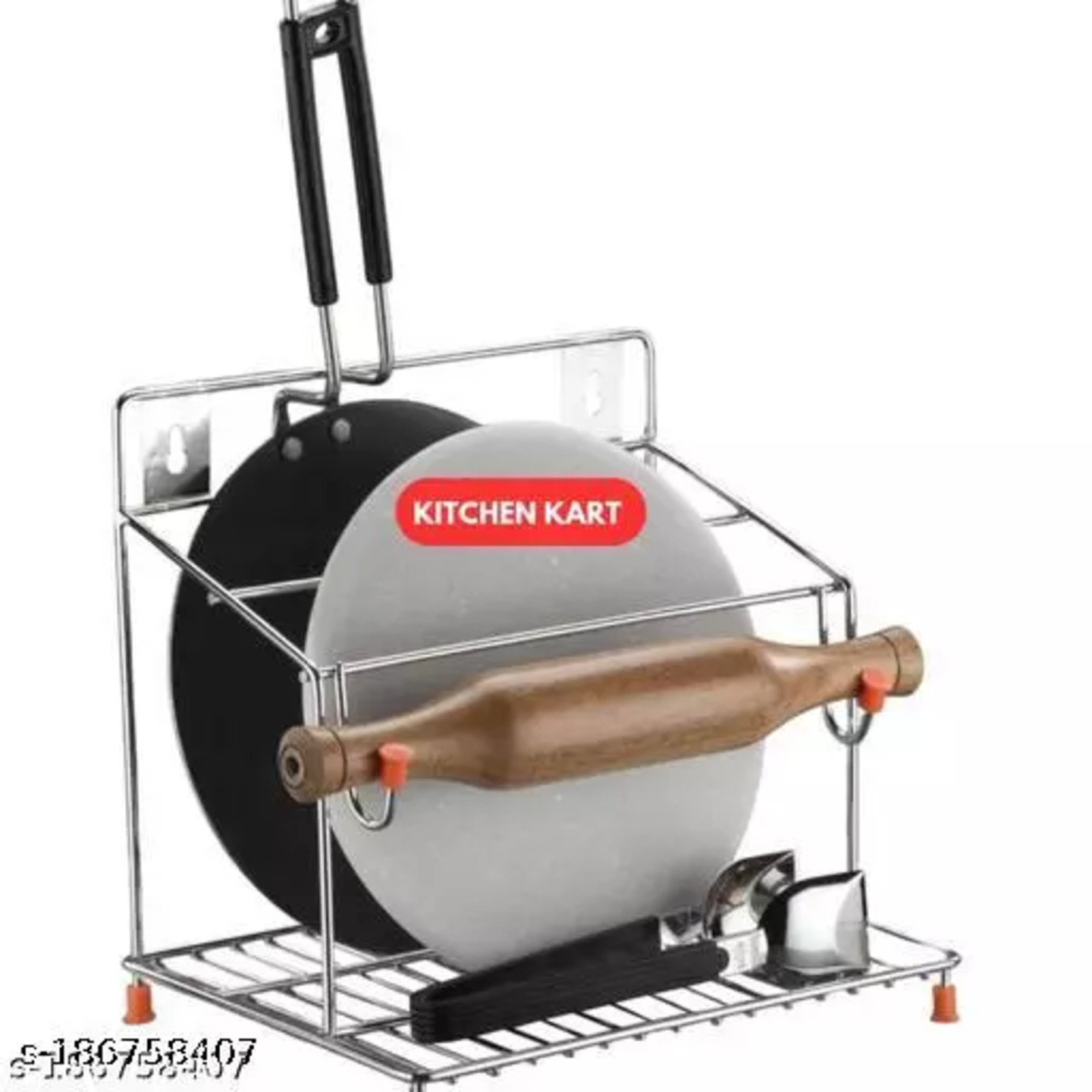 Kitchen Kart Chakla, Belan, Tawa, Chimta Stand