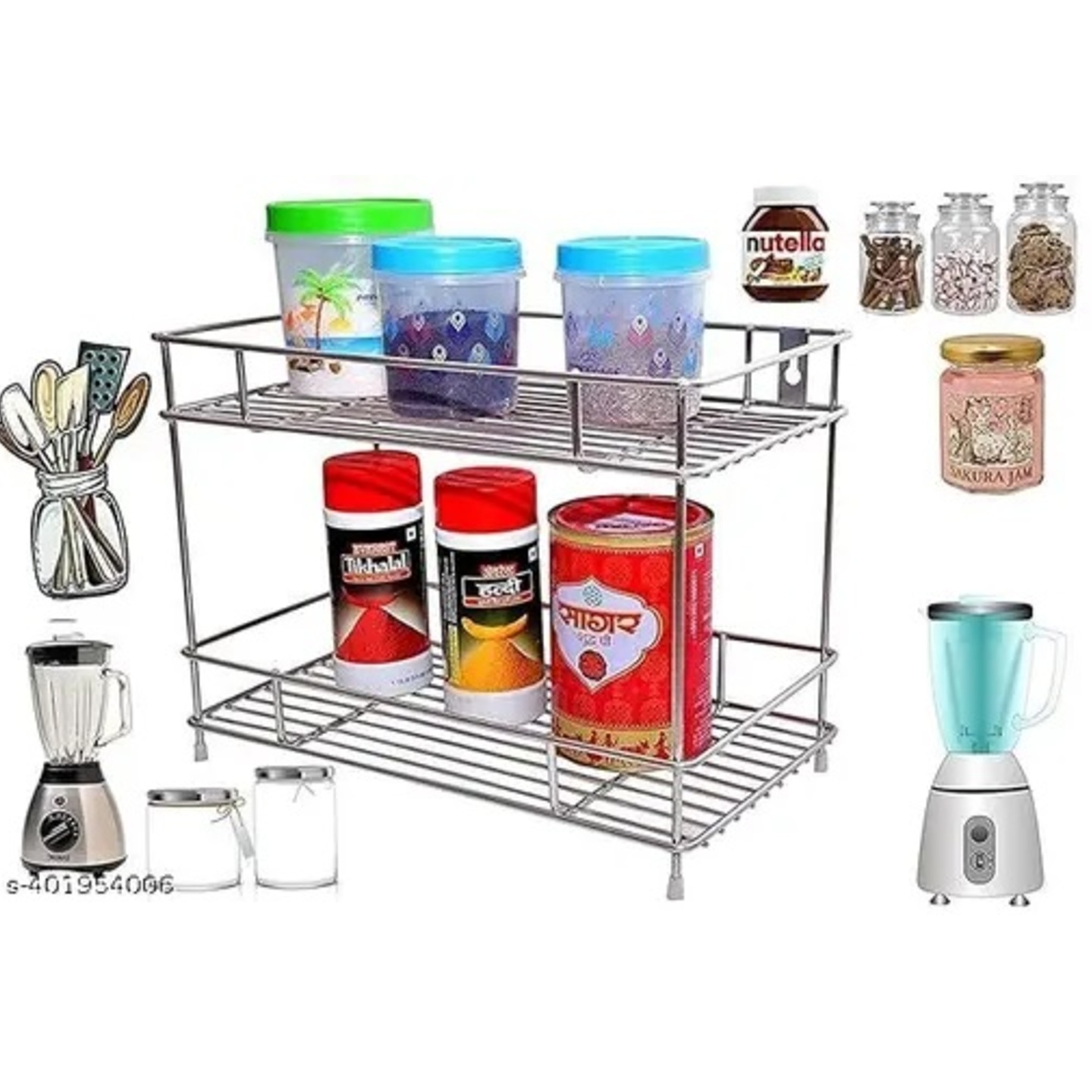kitchen home deco rack steelness seel