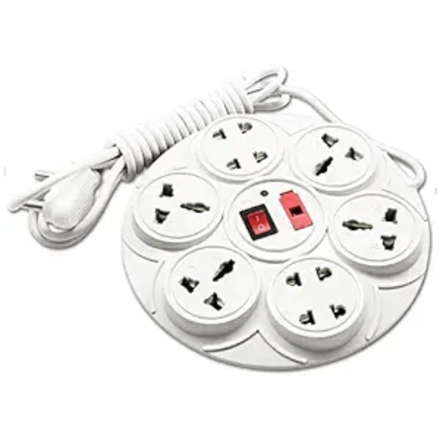 8+1 Extension Cord;6 Amp 8 Universal Multi Plug Point Extension Board (Cord Length: 2.5 Meter) with LED Indicator and on/off Switch -