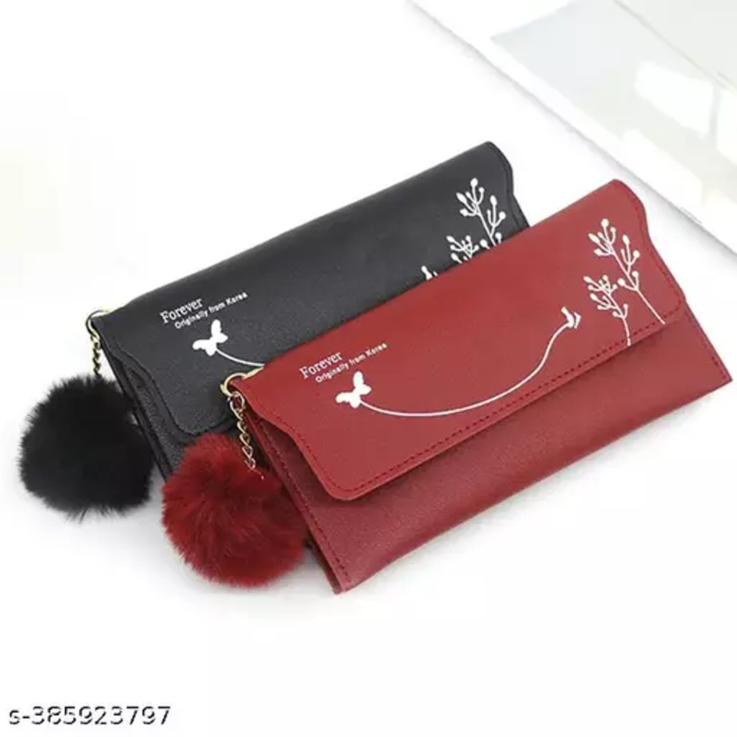 girls single flap wallet purse pack of 2
