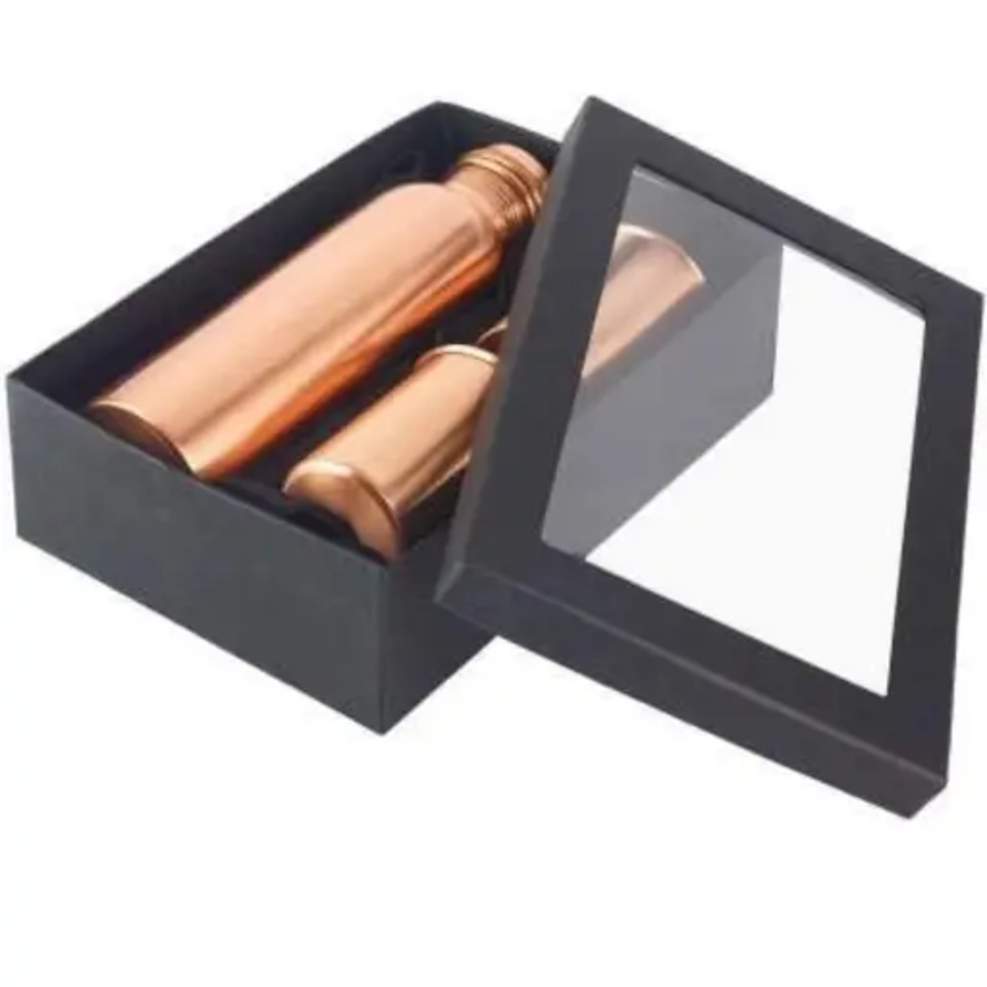 COPPER WATER BOTTEL WITH TWO GLASSES SET