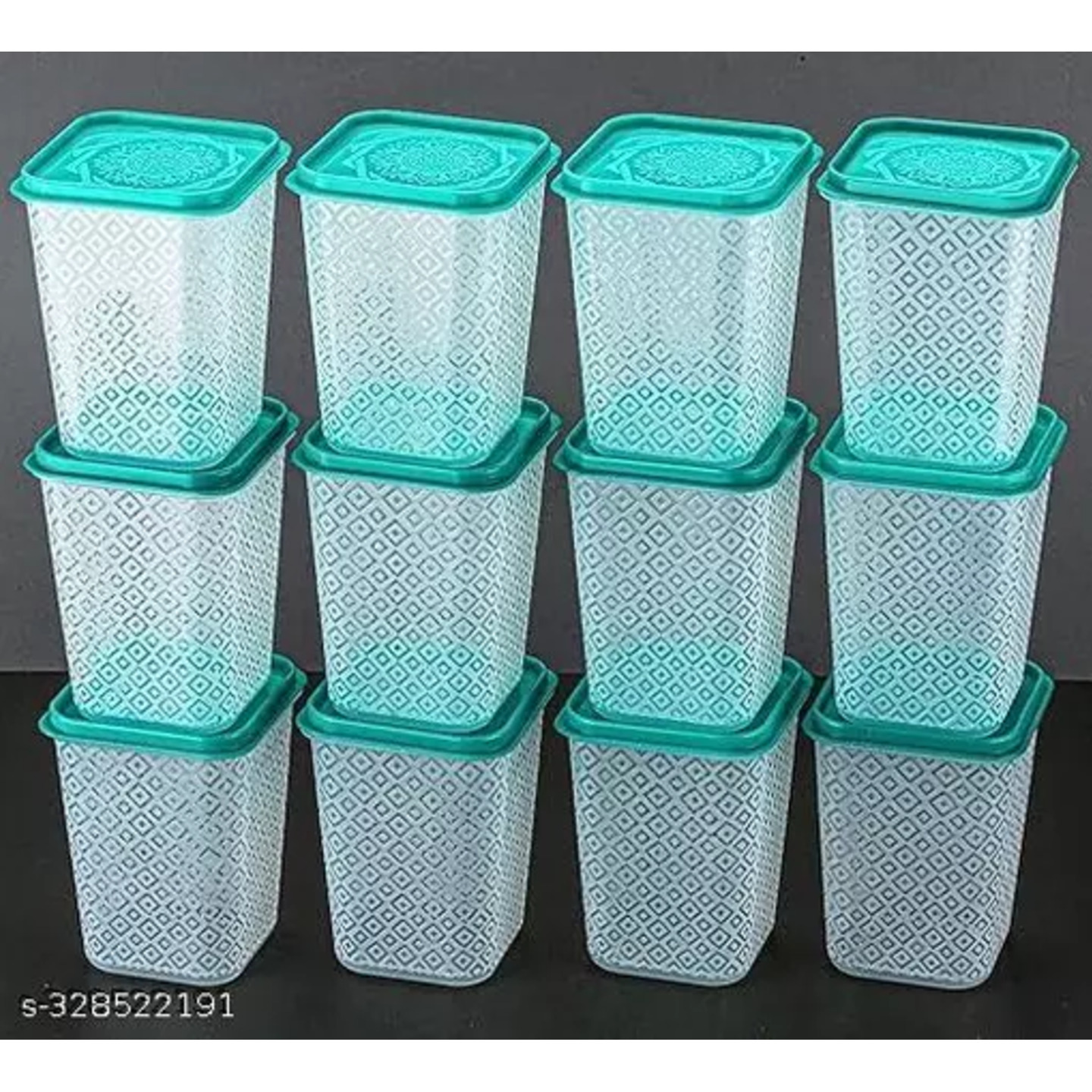 Herik Plastic Storage Jars & Containers 1000ml set 12