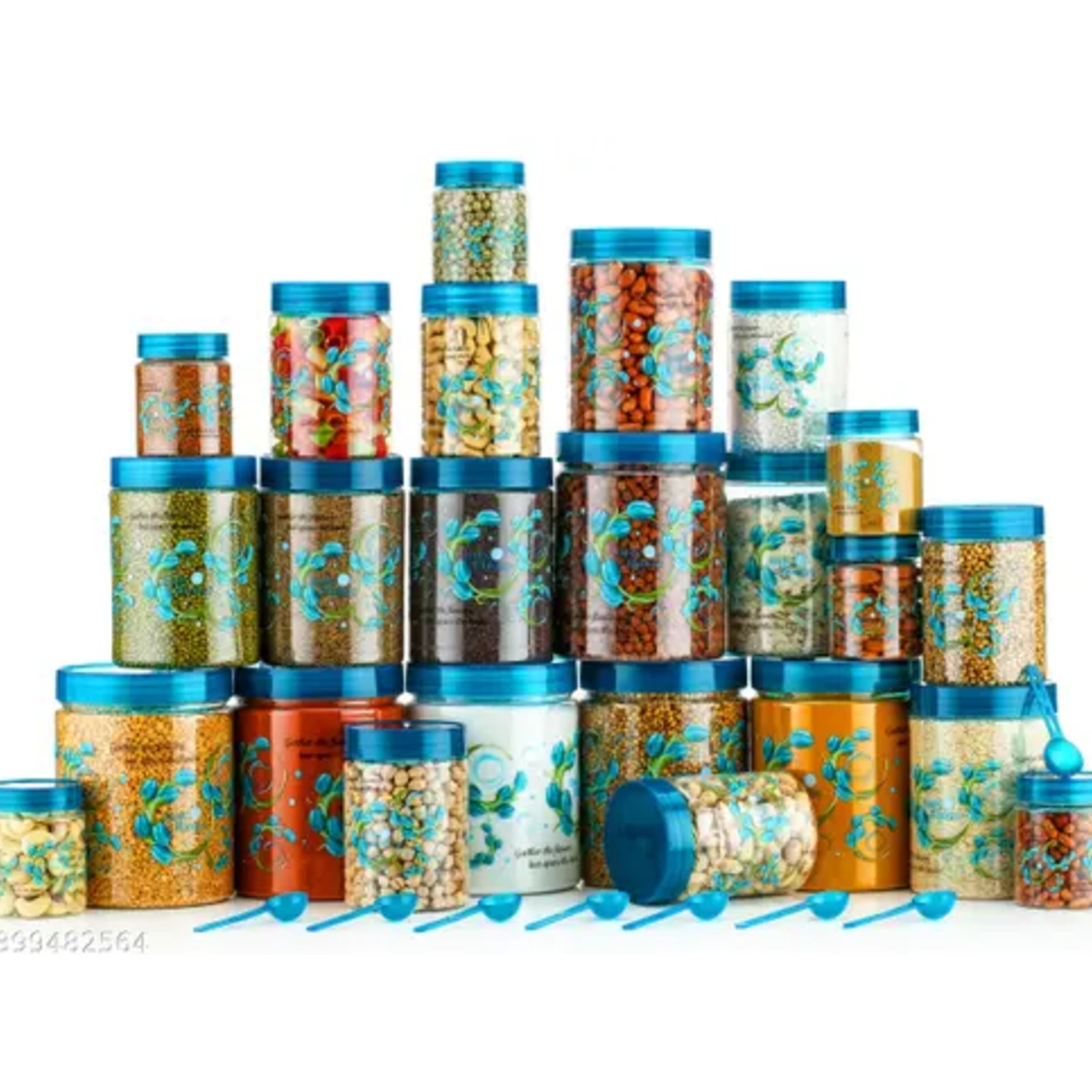 20PCS printed storage container , kitchen storage , jar & container with each containers spoon free