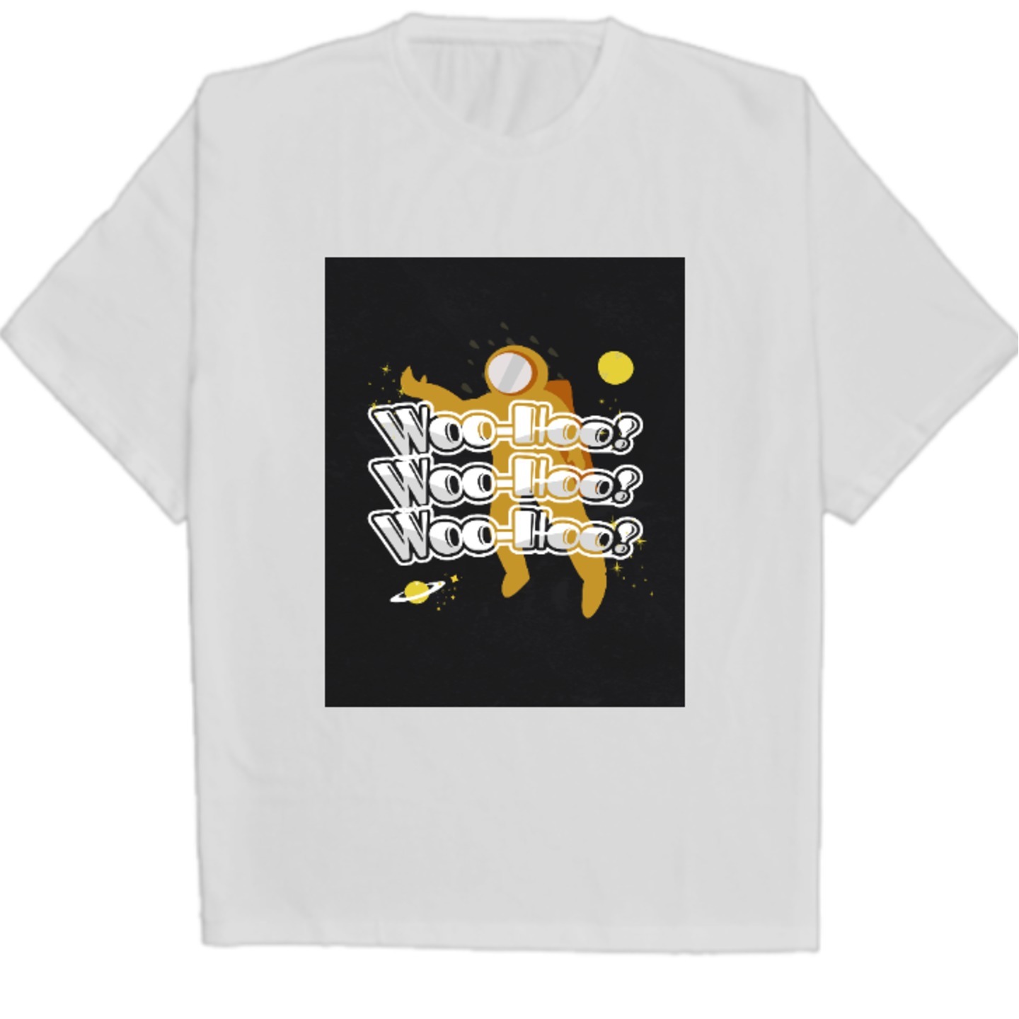 Woo Hoo cool Space Tshirt for men and women