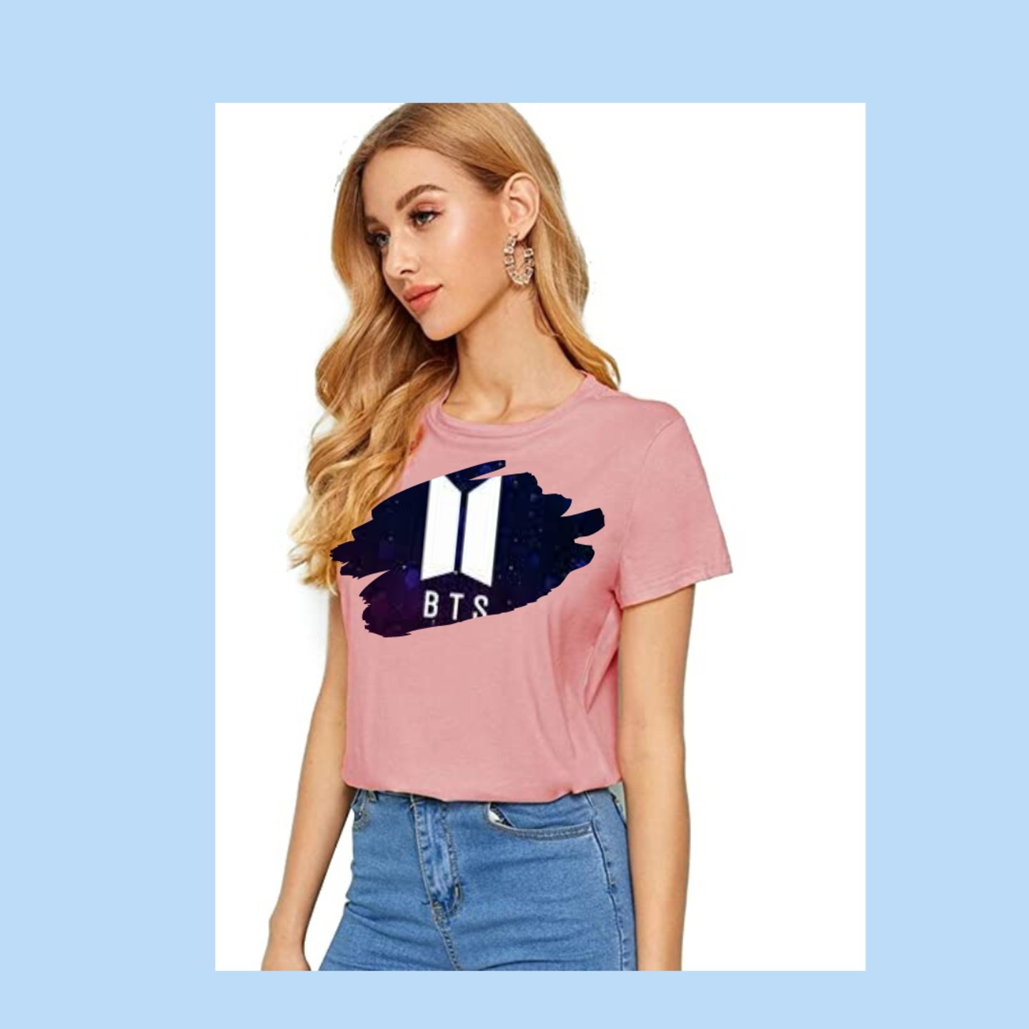 BTS logo T-shirt | BTS merchandise in India